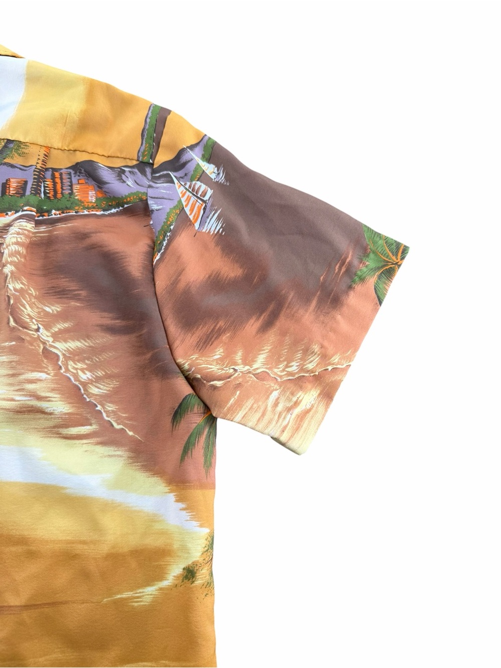 Rai Nani Vintage Men's Button up Hawaiian Shirt/Tropical Print/Size: Large - Picture 7 of 14